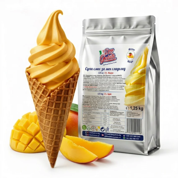 Praf înghețată mango cu lapte pentru gust exotic