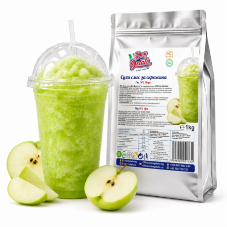 Premix pentru granita mar verde Don Gelato cu băutură Ice Slush verde gata preparată
