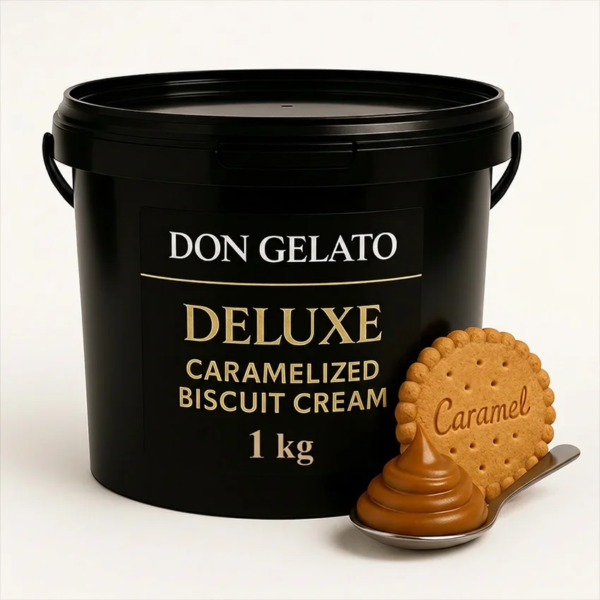 Cremă cu biscuiți caramelizați pentru deserturi – Don Gelato 1 kg.