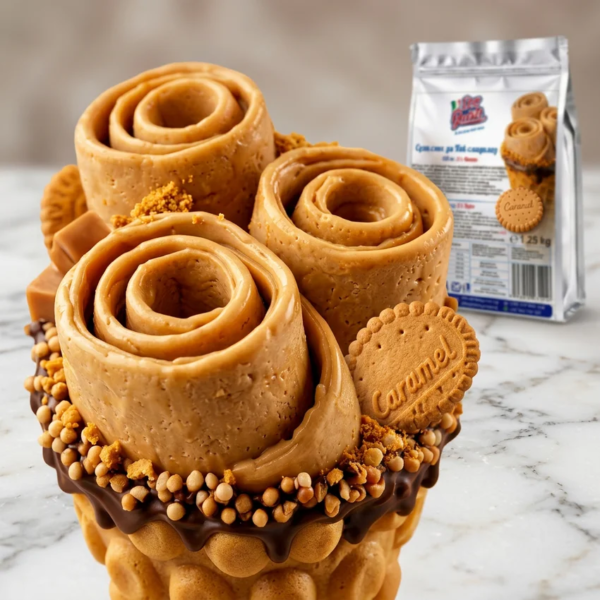 Înghețată thailandeză cu biscuiți caramelizați în cupă Don Gelato