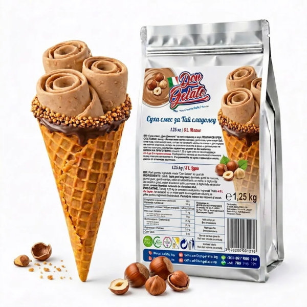 Praf pentru înghețată thailandeză cu cremă de alune Don Gelato